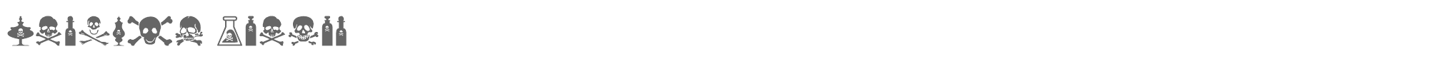 Sample characters Vintage Poison Font